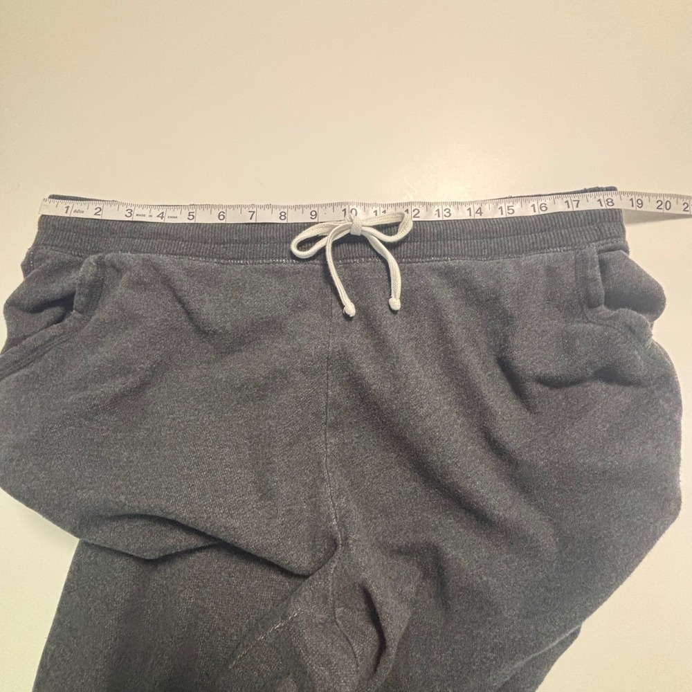 Aerie Joggers Size XL Charcoal Gray Marl Sweatpants Ankle Zip Pockets Tiny Flaws - Picture 9 of 11